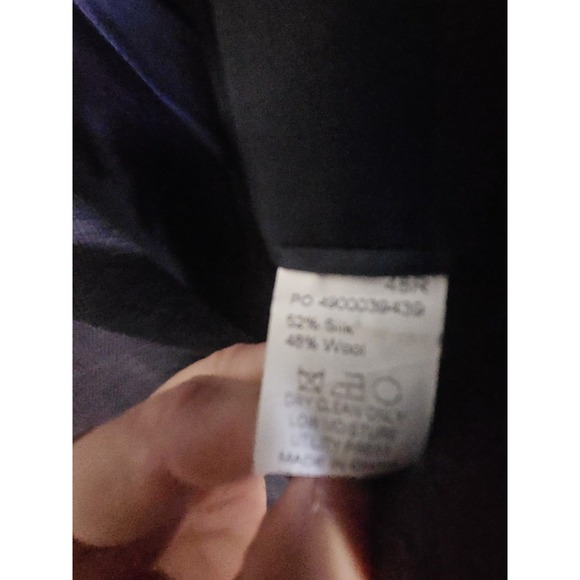 Lauren Ralph Lauren Silk Wool  Sport Coat Blazer Jacket 48L  Blue - Picture 5 of 5